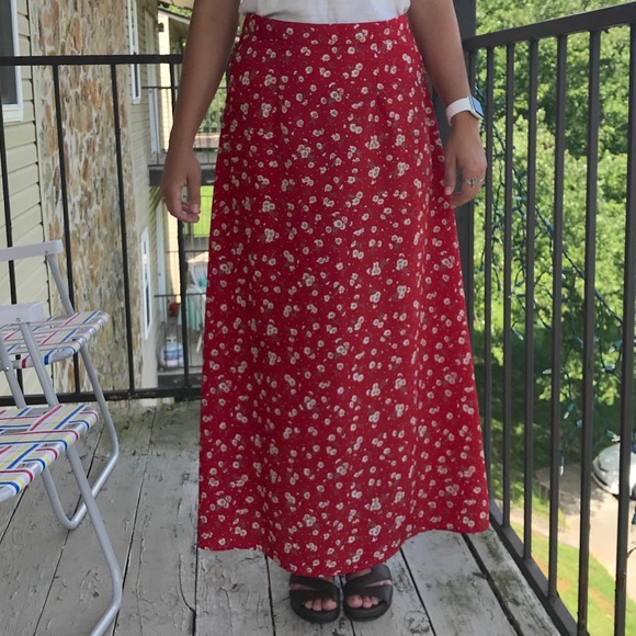 VTG Floral Skirt - Picture 3 of 6